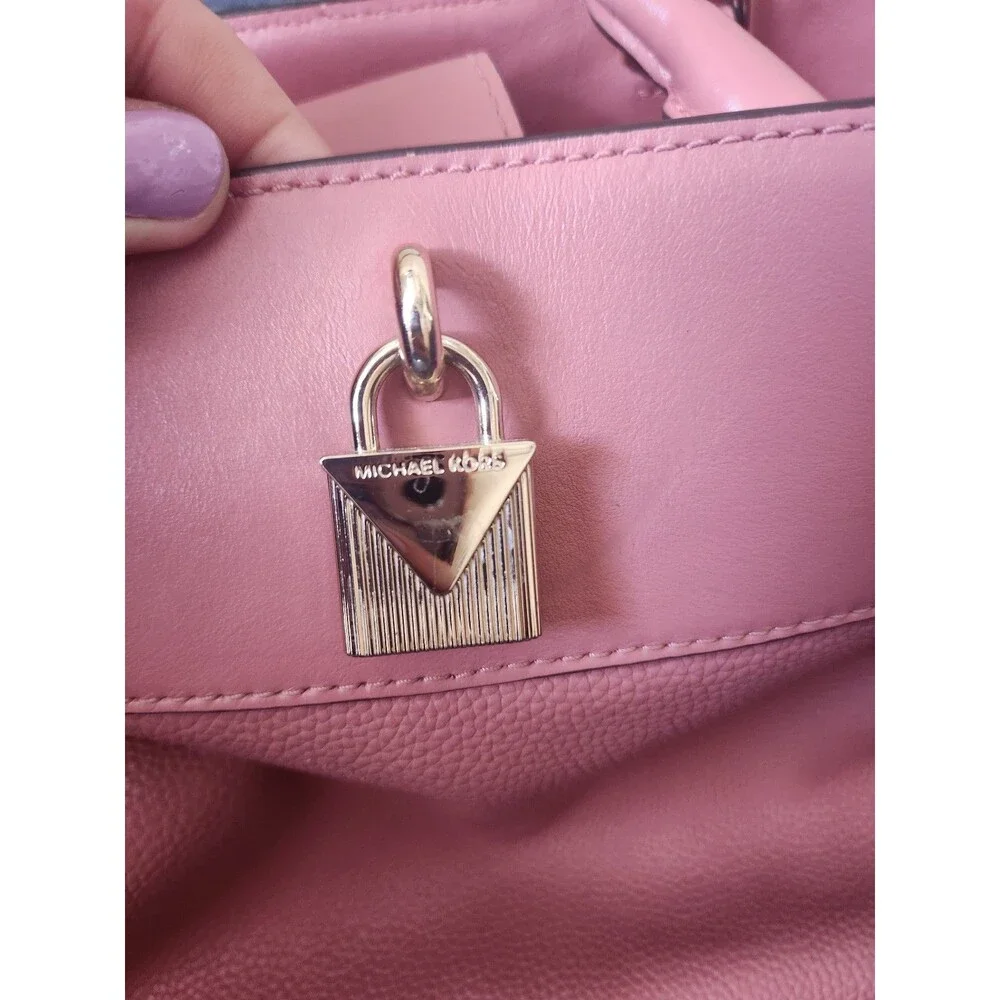 Michael Kors Gramercy Large Leather Tote in Blush Pink Mauve